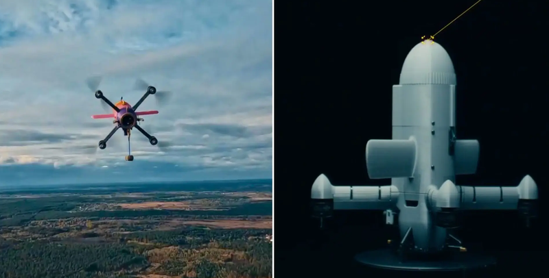 UAV đánh chặn STING được sản xuất hàng loạt của Ukraine đang làm thay đổi cục diện chiến tranh máy bay không người lái. Ảnh: IE.