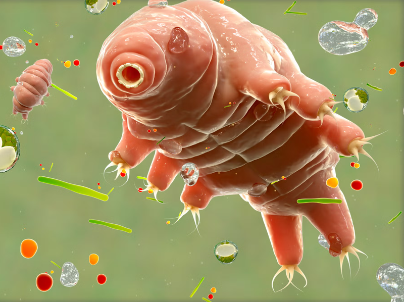 Loài gấu nước có kích thước rất nhỏ nhưng ẩn chứa bí mật có thể giúp con người chống bức xạ. Ảnh: PM.