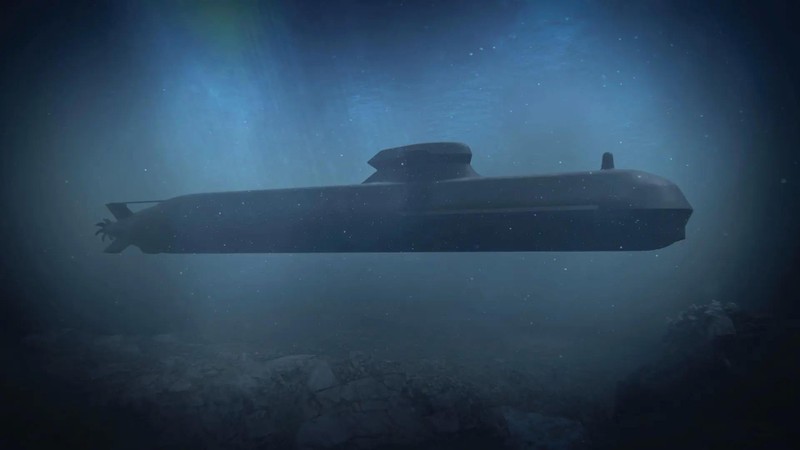 Tàu ngầm thế hệ thứ 5 đầu tiên trên thế giới có khả năng tàng hình và triển khai UUV. Ảnh: Saab.