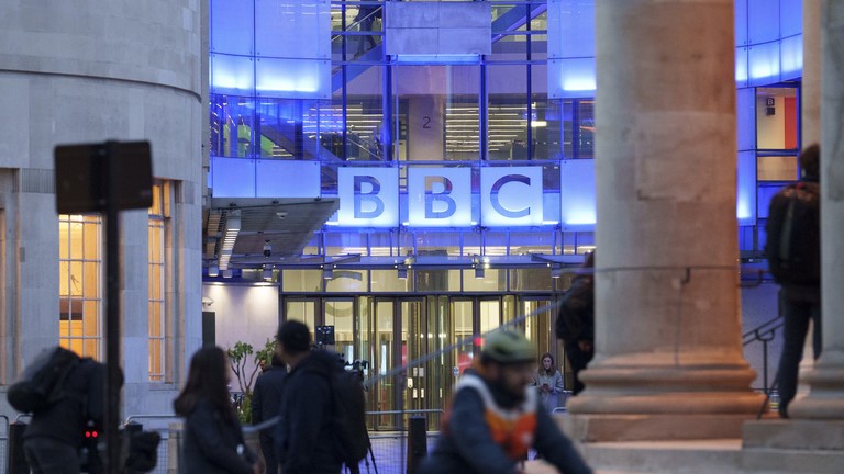 Trụ sở BBC tại London vào ngày 10/11. Ảnh: Getty.