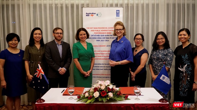 Lễ ký kết Hiệp định đồng tài trợ bên thứ ba của Bộ Ngoại giao và Thương mại Australia (DFAT) và Chương trình phát triển Liên hợp quốc (UNDP).