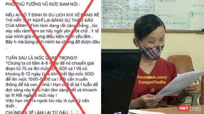 Tại cơ quan Công an, chị L đã thừa nhận hành vi đăng tải nội dung sai sự thật nêu trên và cam kết không tái phạm.