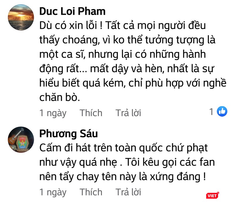 Những bình luận bức xúc của cư dân mạng. Những bình luận bức xúc của cư dân mạng.