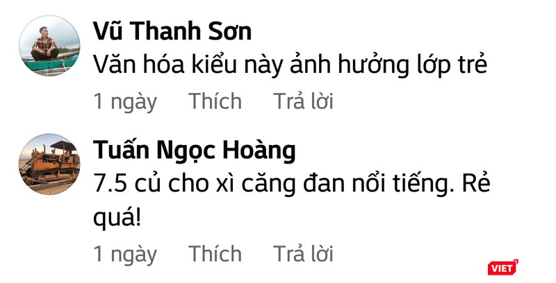 Những bình luận bức xúc của cư dân mạng. Những bình luận bức xúc của cư dân mạng.