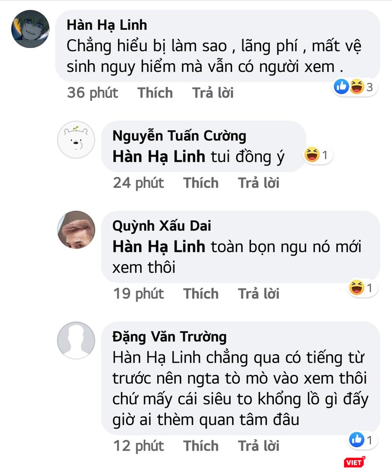 Những bình luận phẫn nộ của cư dân mạng. Những bình luận phẫn nộ của cư dân mạng.