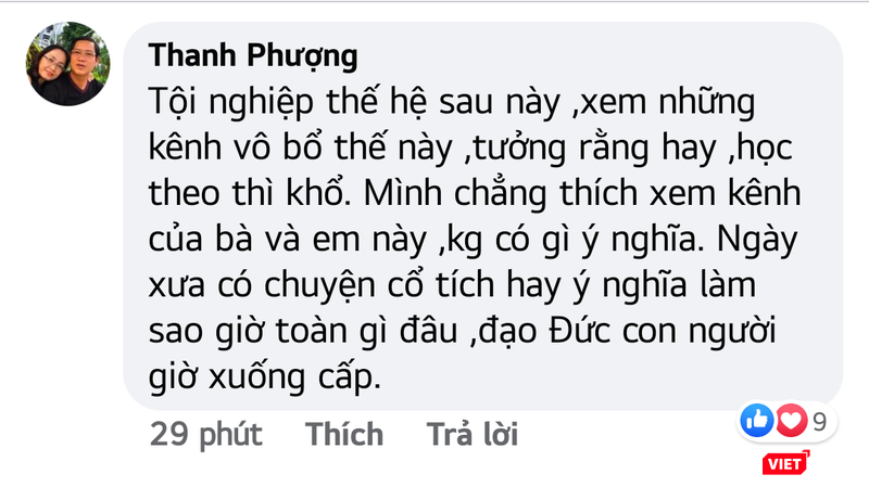 Bình luận bày tỏ sự lo lắng khi những clip độc hại có nguy cơ ảnh hưởng dến giới trẻ. Bình luận bày tỏ sự lo lắng khi những clip độc hại có nguy cơ ảnh hưởng dến giới trẻ.