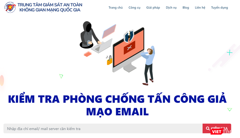 Công cụ kiểm tra các email đáng nghi.