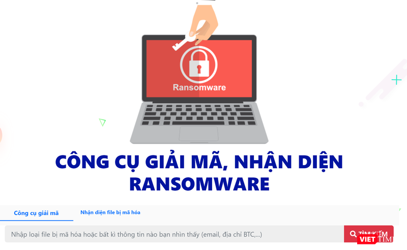 Công cụ giải mã ransomware.