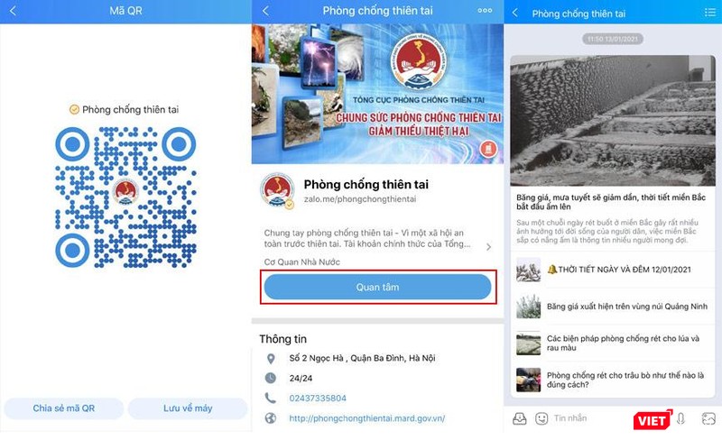 Trang Zalo "Phòng chống thiên tai". Trang Zalo "Phòng chống thiên tai".