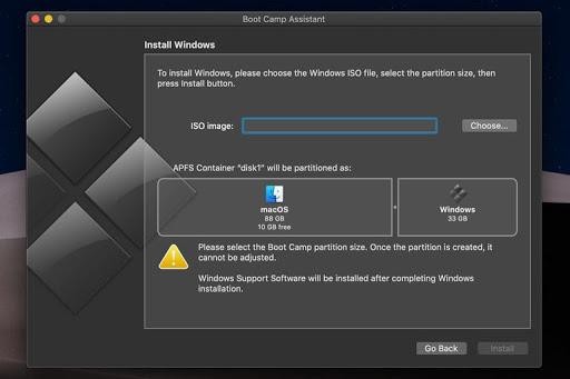 Dung lượng phân vùng Windows không thể thay đổi sau khi cài đặt. Ảnh: Digital Trends.
