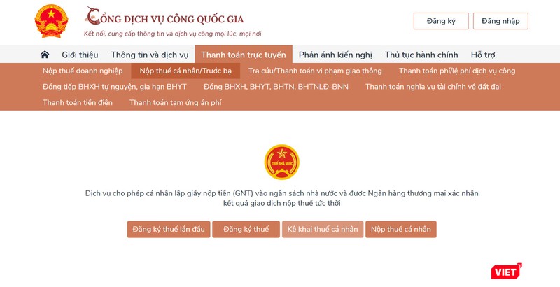 Đăng ký tài khoản trên cổng DVCQG. Đăng ký tài khoản trên cổng DVCQG.