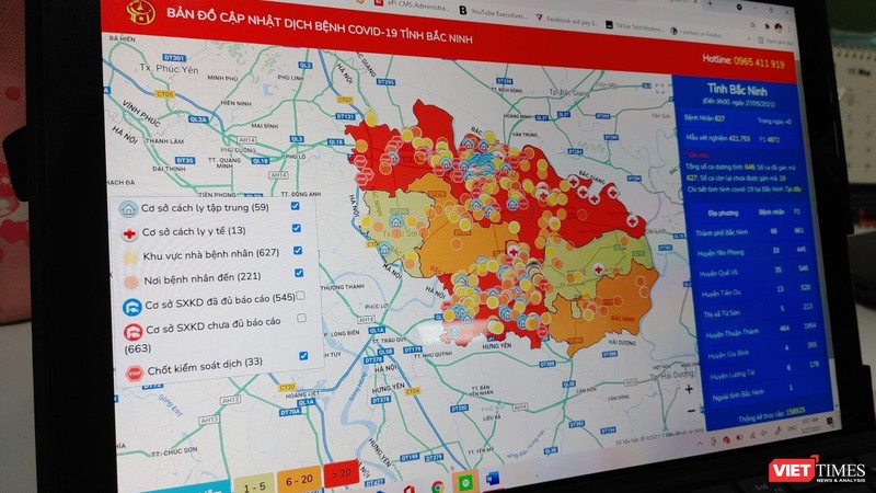 Bắc Ninh ứng dụng công nghệ thông tin phòng chống COVID-19.
