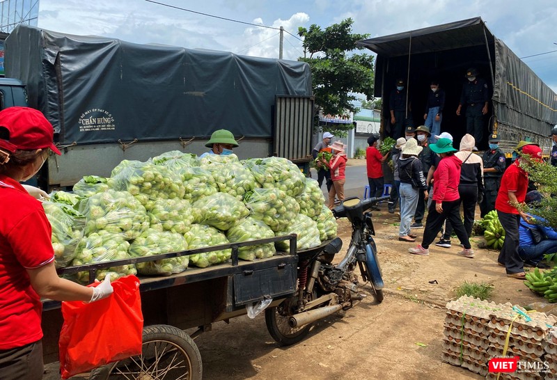Điểm tập kết rau tại xã Hòa Khánh của nhóm "Đắk Lắk hướng về TP HCM" Điểm tập kết rau tại xã Hòa Khánh của nhóm "Đắk Lắk hướng về TP HCM"