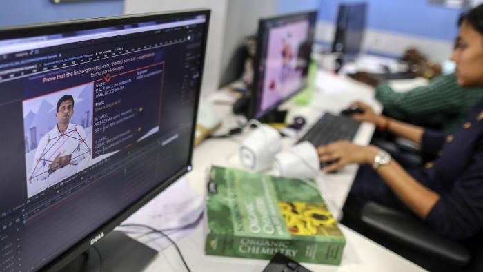 Ứng dụng học tập đầu tiên của BYJU&apos;S (Ảnh: Bloomberg)