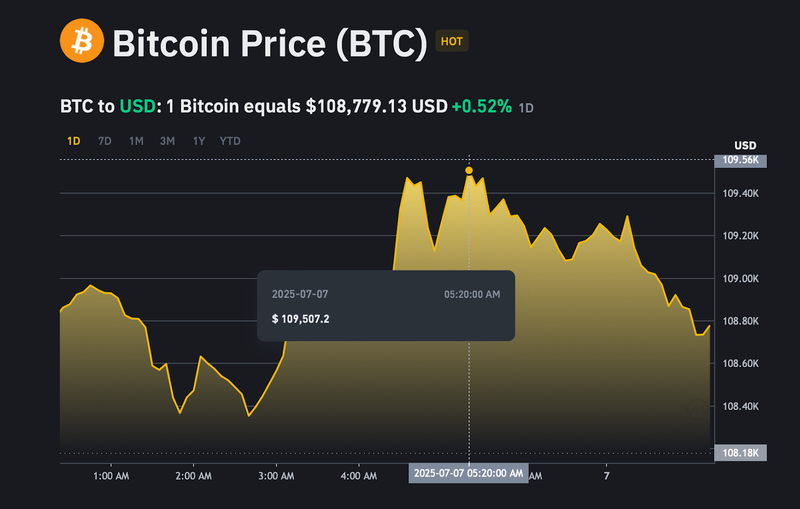 Giá Bitcoin đạt đỉnh tại 109.507 USD/BTC trong 24h qua. ad-4nxefuyms4jdl1pqtkclagdr9biijkxfaimlnr9j-qruonwb9ctshoylclapjpgnpy3s574lrkibuamd9foszkqc76me6algi2xo5cfrq4clr2ghqpiw6kilk6fg8aou-qt3n2ber-5698.png