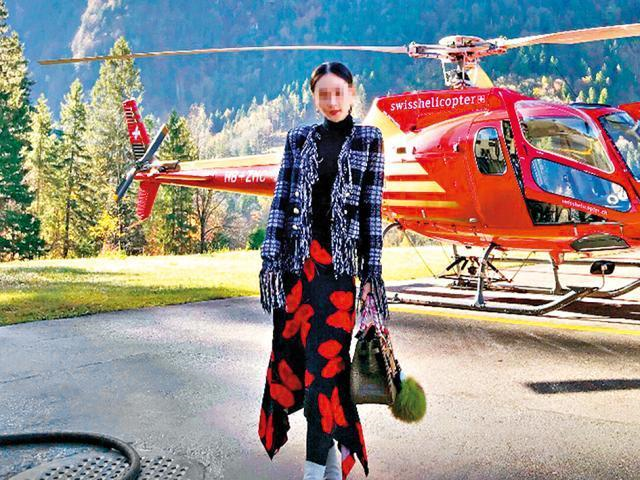 Bà chủ Trường Sinh Cao Tuấn Phương sống xa hoa, sử dụng trực thăng để đi lại.