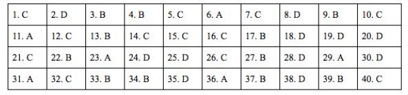 Đáp án môn Lịch sử kì thi THPT Quốc gia 2019 mã đề 315 theo gợi ý của tuyensinh247