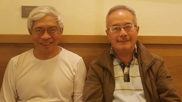 Tác giả (trái) và TS Trần Công Tâm. Tác giả (trái) và TS Trần Công Tâm.