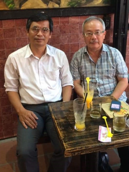 TS Trần Công Tâm (phải) và tác giả bài viết TS Trần Công Tâm (phải) và tác giả bài viết