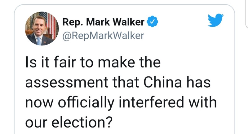 Twitter của Nghị sĩ Mark Walker Twitter của Nghị sĩ Mark Walker