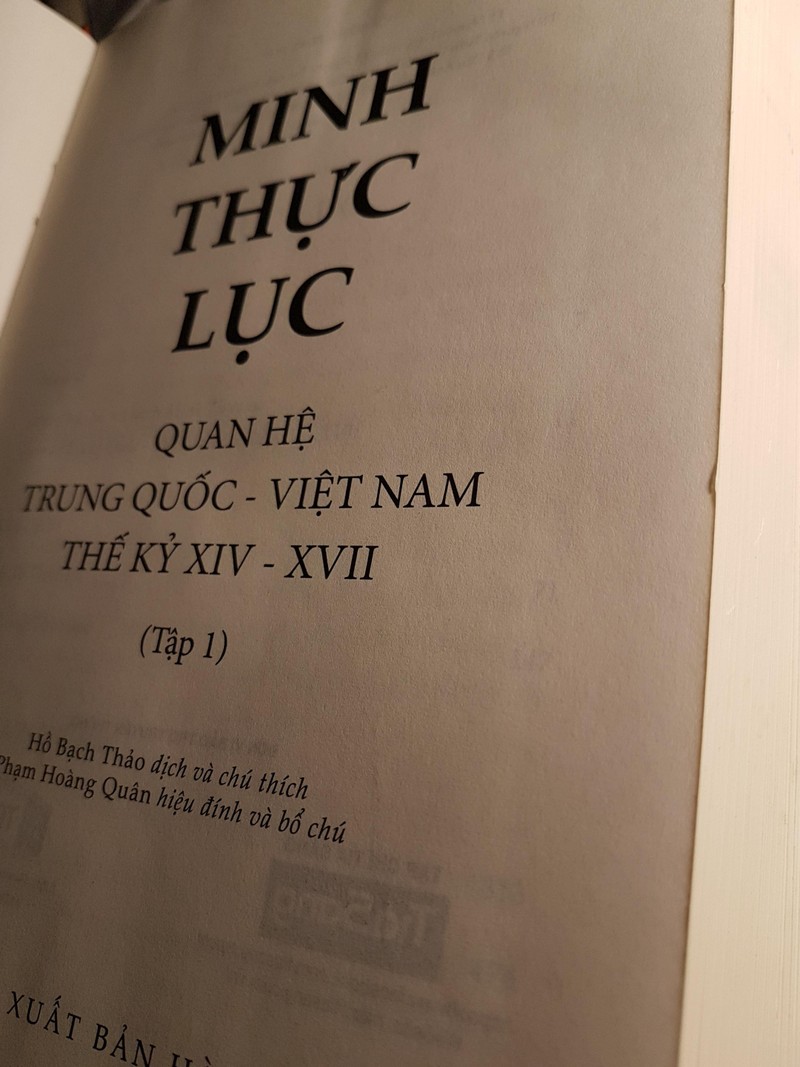 "Minh thực lục". "Minh thực lục".