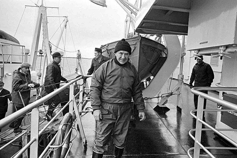 Alecxei Cosưgin trên tàu đánh cá Phần Lan