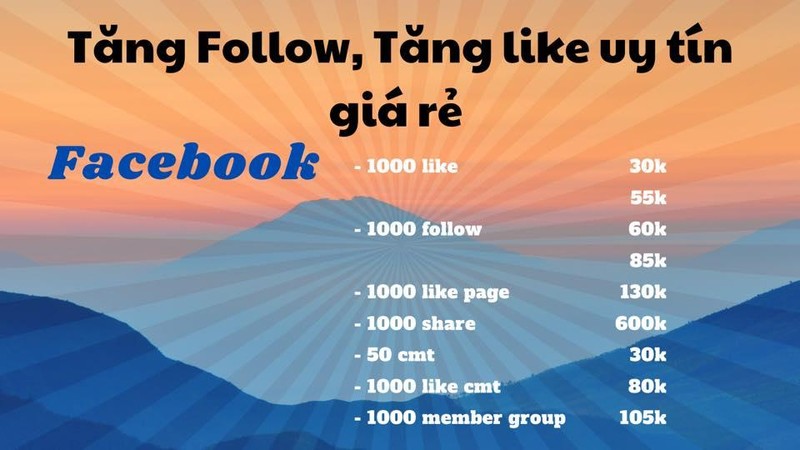 Nhận quảng bá tăng follow, tăng like