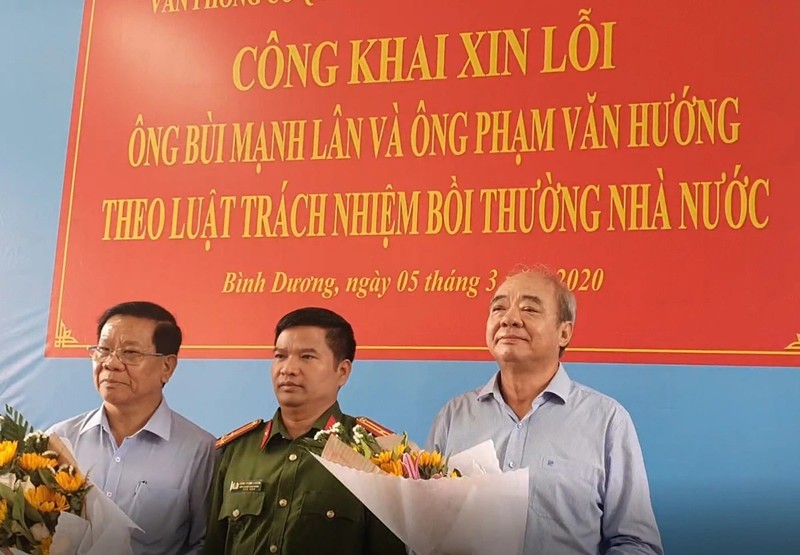 Ngày 5/3/2020, Văn phòng cơ quan Cảnh sát điều tra Bộ Công an đã công khai xin lỗi ông Bùi Mạnh Lân, Tổng giám đốc và ông Phạm Văn Hướng, Phó tổng giám đốc Công ty cổ phần sản xuất thương mại Hưng Thịnh. 02.jpg