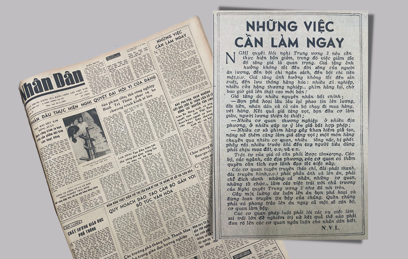 Bài viết của nguyên Tổng bí thư Nguyễn Văn Linh trên Báo Nhân Dân.