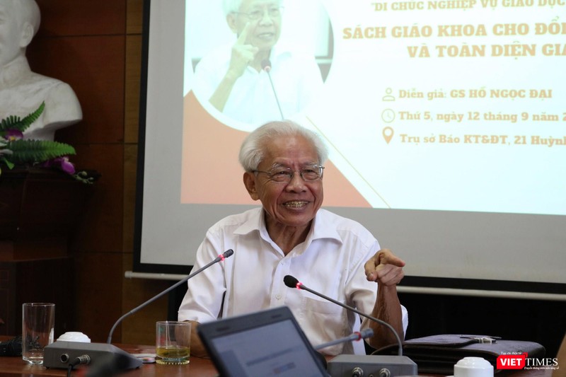 GS. Hồ Ngọc Đại chia sẻ về vấn đề sách giáo khoa cho trẻ