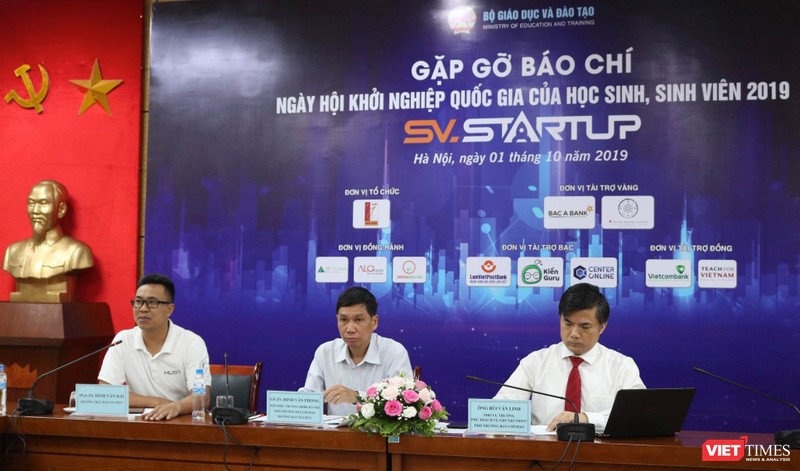 Buổi gặp gỡ báo chí thông tin về “Ngày hội khởi nghiệp quốc gia của học sinh, sinh viên năm 2019” (SV-STARTUP 2019). Ảnh: Minh Thúy