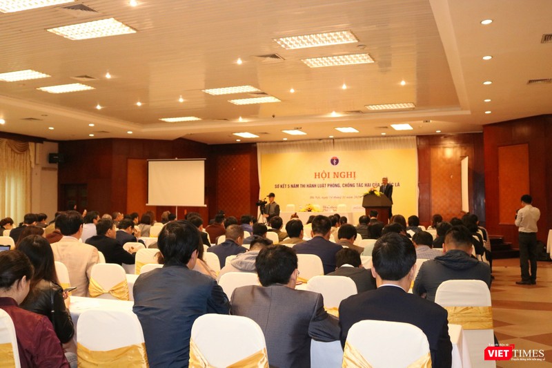Toàn cảnh hội nghị sơ kết 5 năm thi hành luật phòng, chống tác hại của thuốc lá
