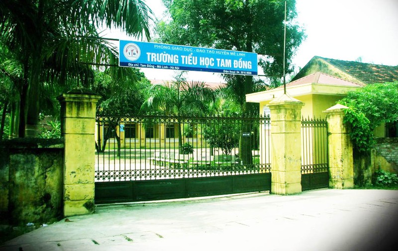 Trưởng Tiểu học Tam Đồng, huyện Mê Linh. Ảnh: Trường Tiểu học Tam Đồng Trưởng Tiểu học Tam Đồng, huyện Mê Linh. Ảnh: Trường Tiểu học Tam Đồng