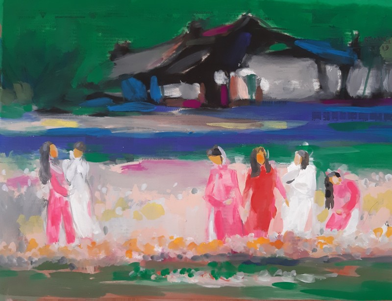 Tranh của họa sĩ Nguyễn Quốc Thắng Tranh của họa sĩ Nguyễn Quốc Thắng