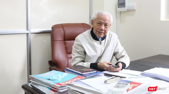 GS. Hồ Ngọc Đại - "Cha đẻ" của bộ SGK công nghệ giáo dục. Ảnh: Minh Thúy