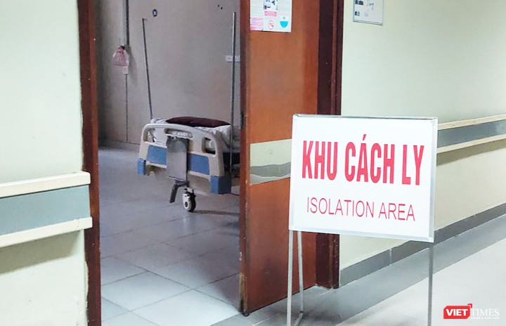 Khu vực cách ly bệnh nhân. Ảnh: Minh Thúy 