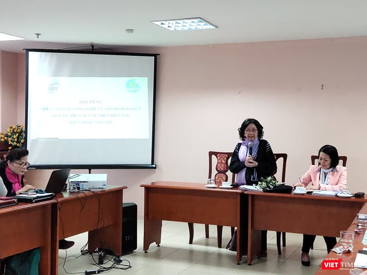 GS.TSKH. Phạm Thị Trân Châu – Chủ tịch Hội Nữ trí thức Việt Nam. Ảnh: Minh Thúy