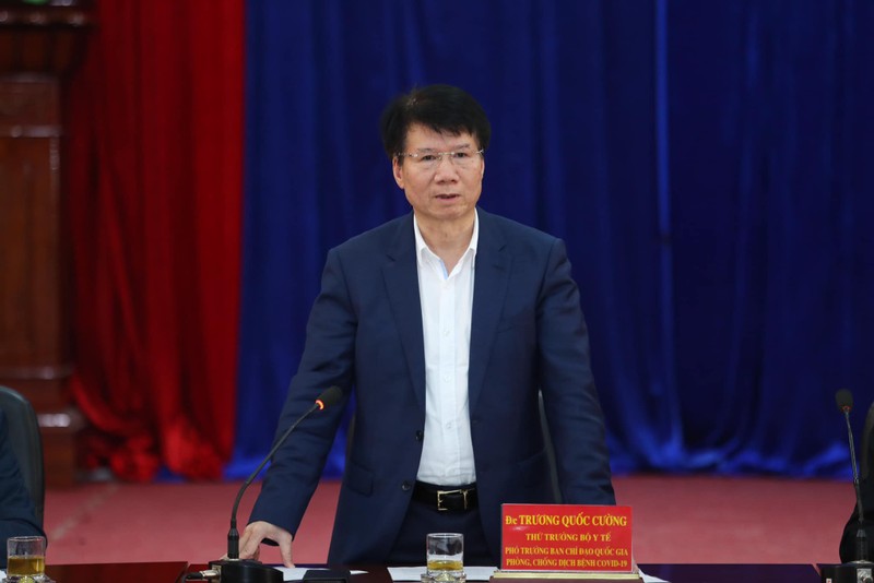 Thứ trưởng Bộ Y tế Trương Quốc Cường, Phó Trưởng Ban Chỉ đạo quốc gia phòng, chống dịch bệnh COVID-19. Ảnh: Thao Nguyen Thứ trưởng Bộ Y tế Trương Quốc Cường, Phó Trưởng Ban Chỉ đạo quốc gia phòng, chống dịch bệnh COVID-19. Ảnh: Thao Nguyen