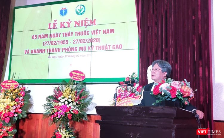 GS. TS. Trần Bình Giang - Giám đốc Bệnh viện Hữu Nghị Việt Đức. Ảnh: Minh Thúy