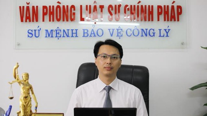 Luật sư Đặng Văn Cường – Trưởng Văn phòng Luật sư Chính pháp, Hà Nội. Ảnh: NVCC