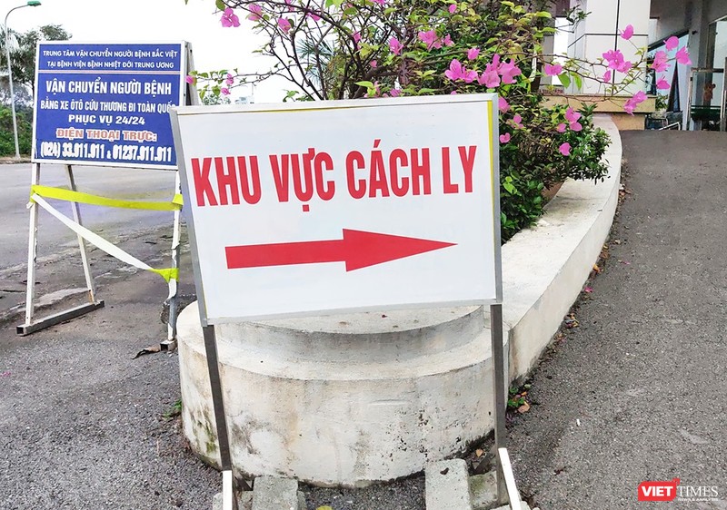 Khu vực cách ly tại Bệnh viện Bệnh Nhiệt đới Trung ương. Ảnh: Minh Thúy 