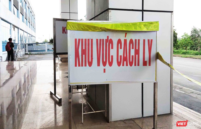 Khu vực cách ly bệnh nhân mắc COVID-19 (Ảnh: Minh Thúy) 