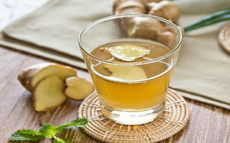 Nước gừng ấm. Ảnh: Internet Nước gừng ấm. Ảnh: Internet