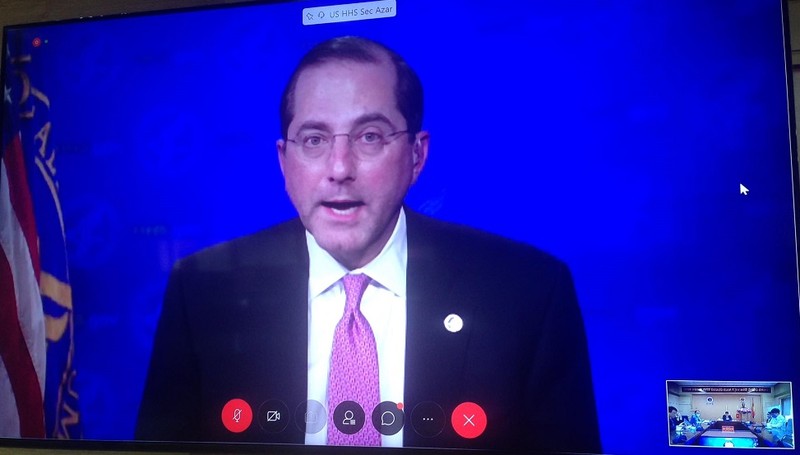 Bộ trưởng Y tế Mỹ Alex Azar. Ảnh: NV