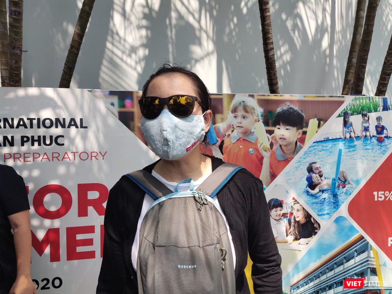 Chị P.T.M.T. – phụ huynh có con học lớp 2 tại Trường Quốc tế Singapore. Ảnh: Minh Thúy Chị P.T.M.T. – phụ huynh có con học lớp 2 tại Trường Quốc tế Singapore. Ảnh: Minh Thúy