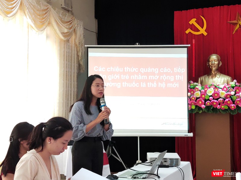 ThS. Lê Thị Thu – Quản lý Chương trình Phòng chổng tác hại thuốc lá và bệnh không lây nhiễm, Tổ chức HealthBridge Canada tại Việt Nam (Ảnh: Minh Thúy) ThS. Lê Thị Thu – Quản lý Chương trình Phòng chổng tác hại thuốc lá và bệnh không lây nhiễm, Tổ chức HealthBridge Canada tại Việt Nam (Ảnh: Minh Thúy)