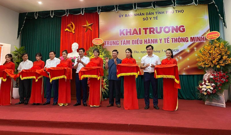 Sở Y tế tỉnh Phú Thọ khai trương Trung tâm điều hành Y tế thông minh (Ảnh: Thanh Hằng) 