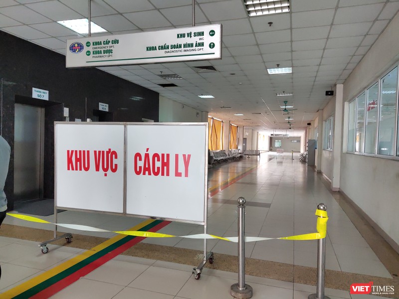 Khu vực cách ly bệnh nhân mắc COVID-19 (Ảnh - Minh Thuý) 