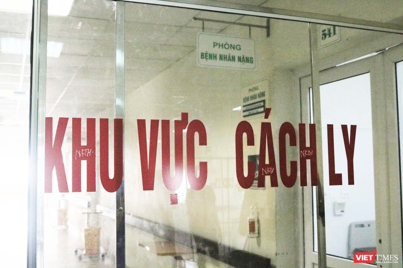 Khu vực cách ly bệnh nhân mắc COVID-19 (Ảnh - Minh Thuý) 