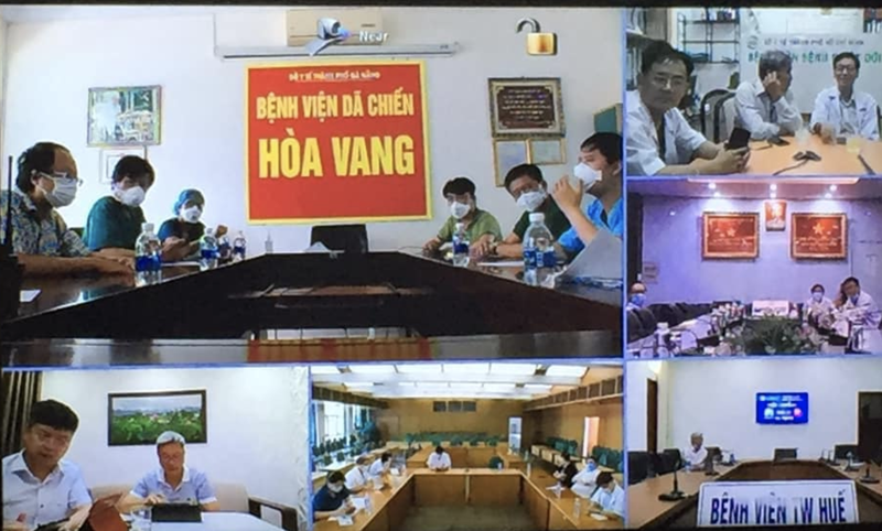 Các chuyên gia hội chẩn bệnh nhân mắc COVID-19 nặng, tiên lượng tử vong cao (Ảnh: Vũ Mạnh Cường) 